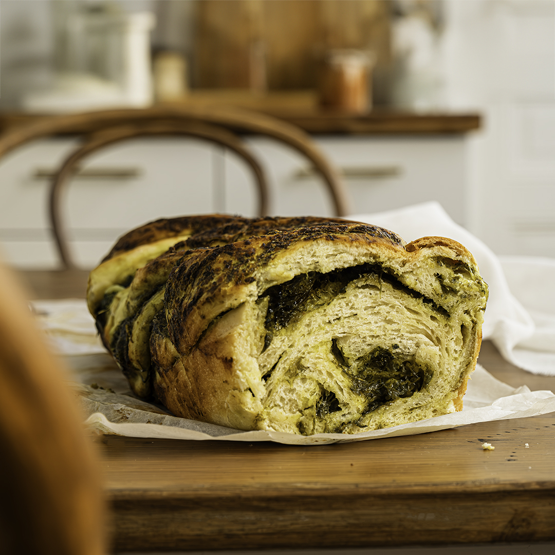 Babka au pesto d'ail des ours