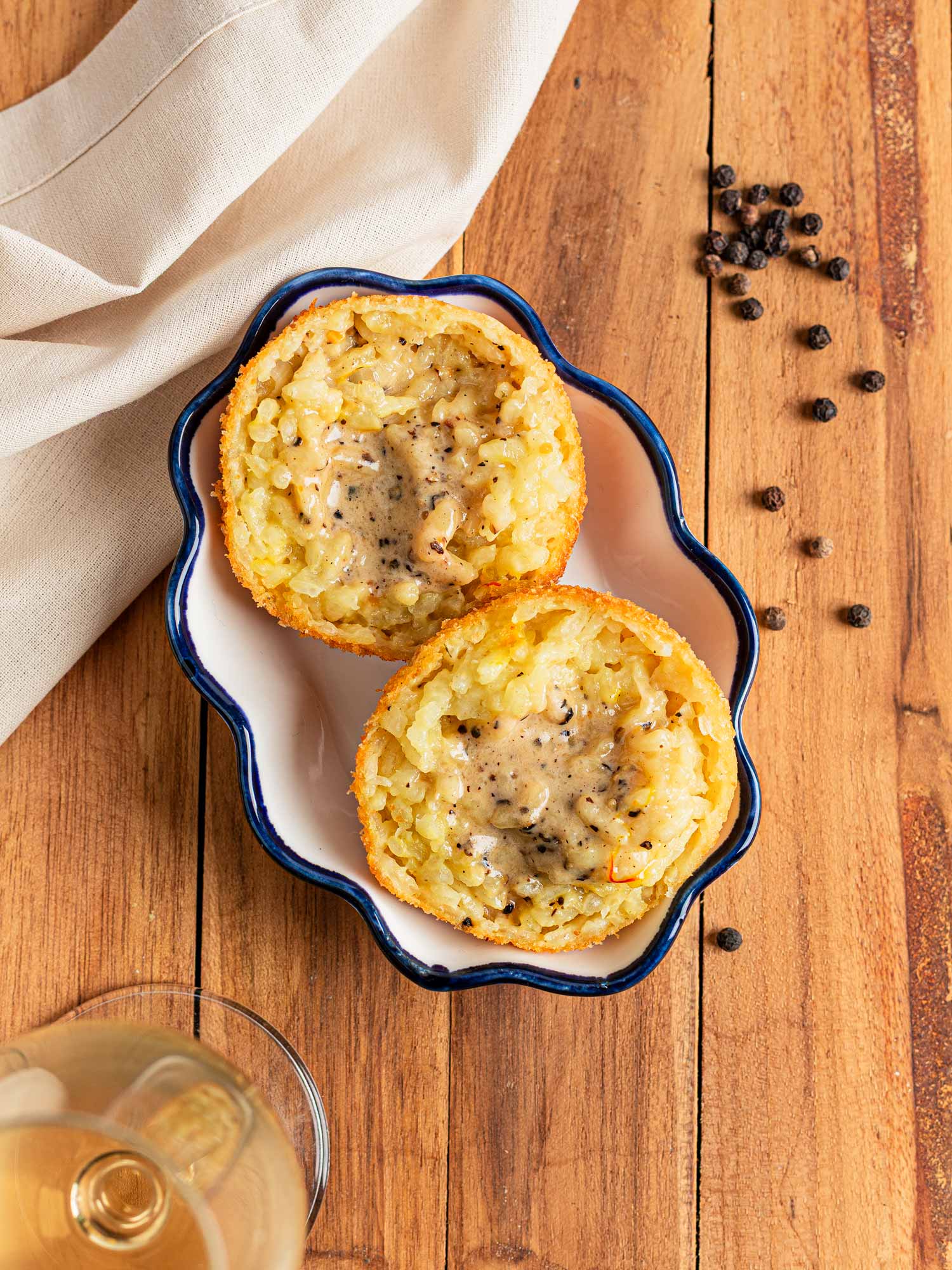 Arancini cacio e pepe