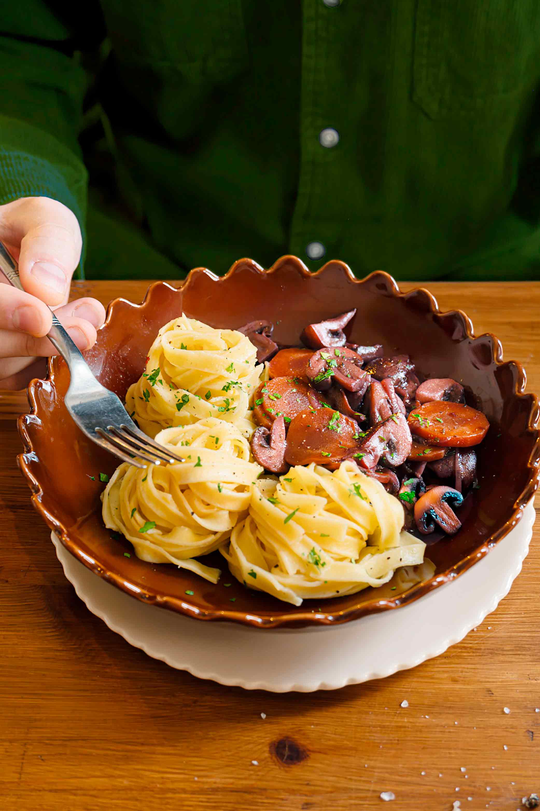 Bourguignon de champignons