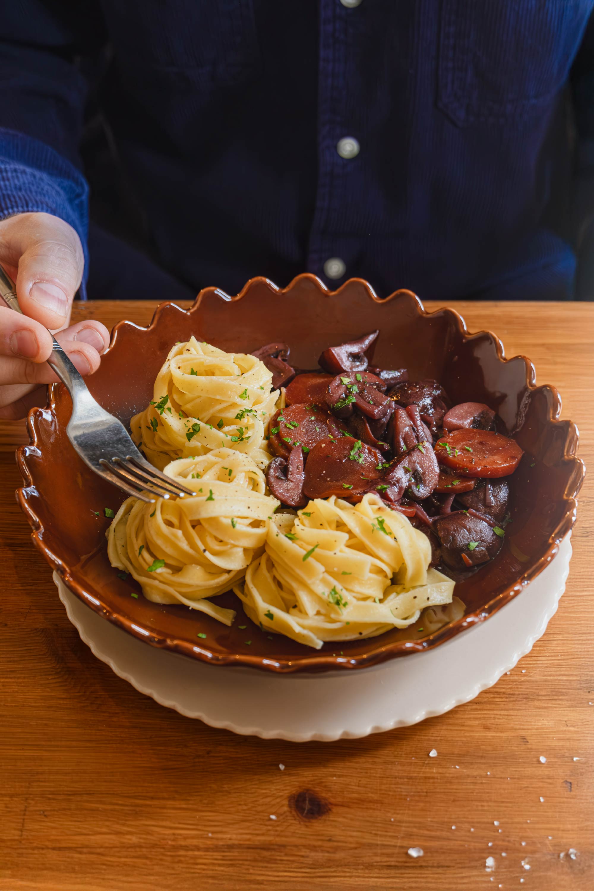 Bourguignon de champignons