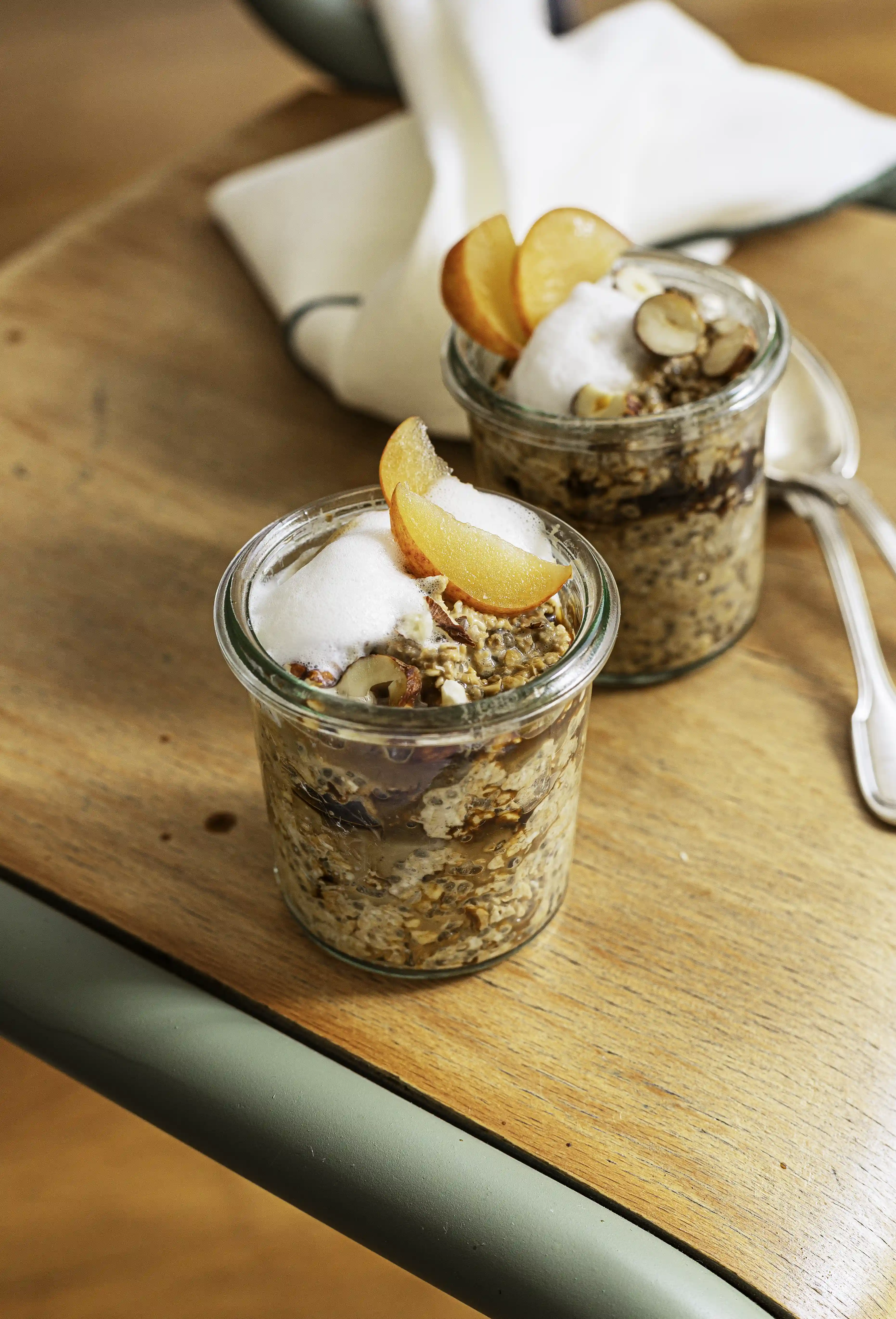 Overnight oats cappuccino (porridge sans cuisson)