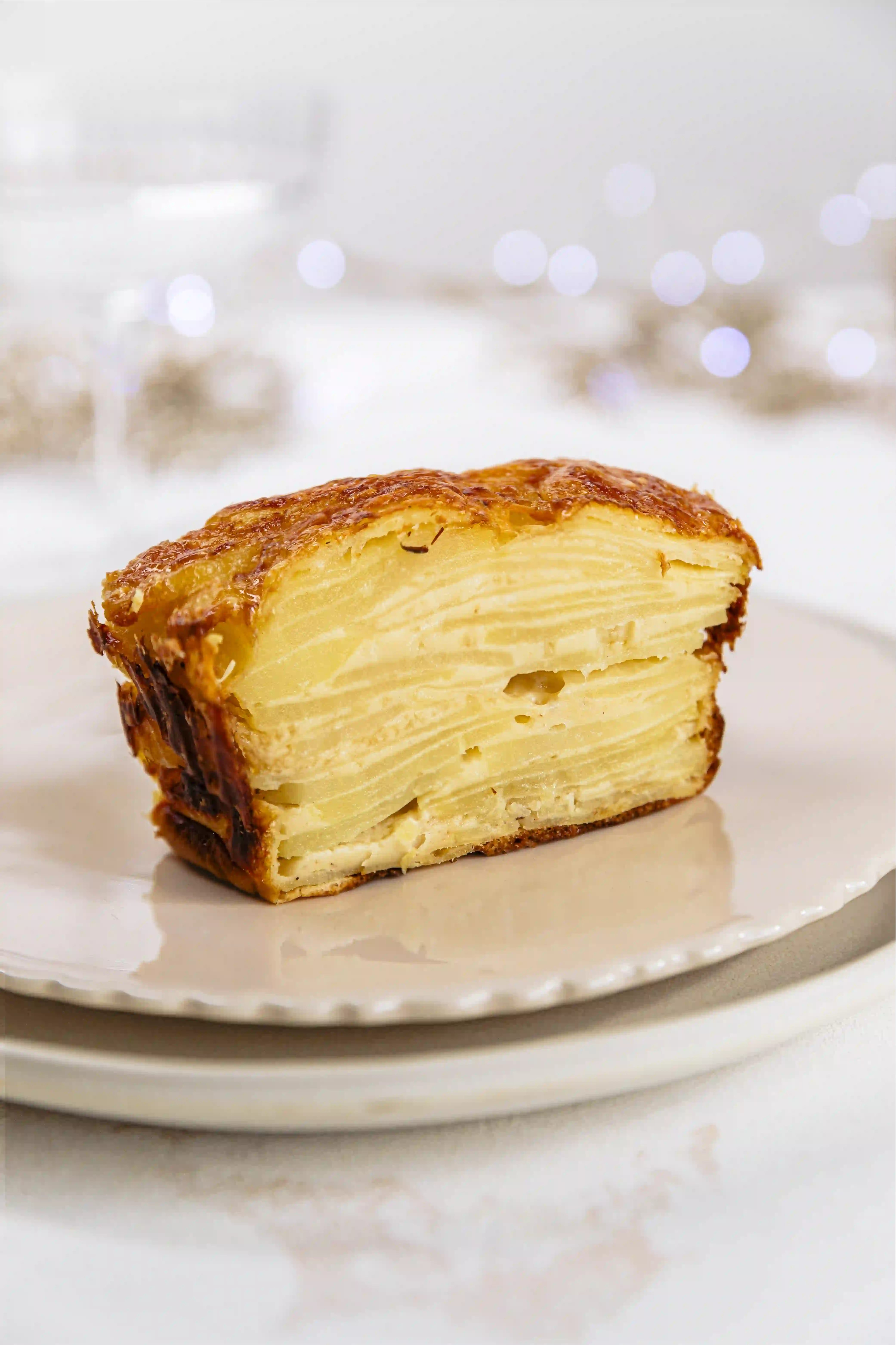 Invisible pommes de terre au comté et sauce gravy aux cèpes