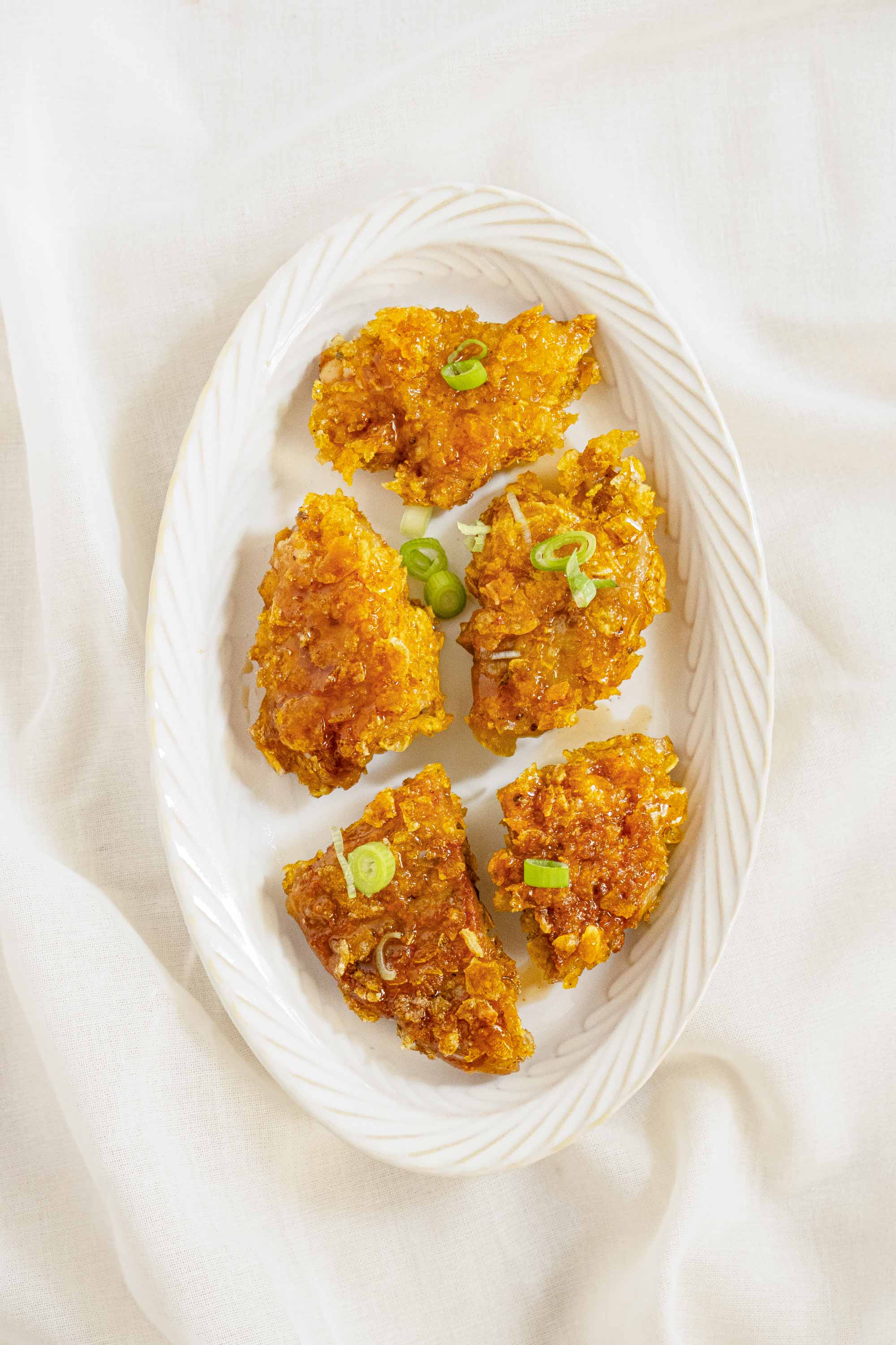 Poulet frit coréen au seitan : version végétarienne et épicée